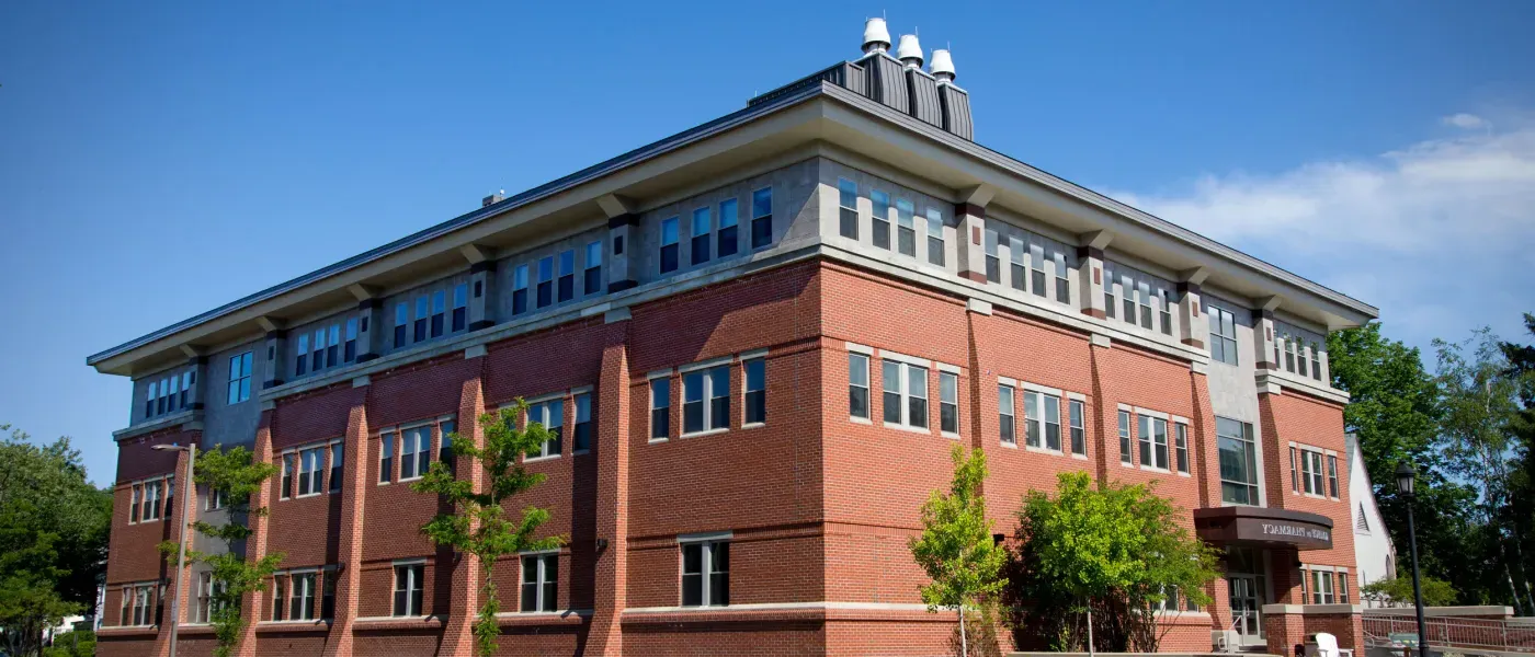 U N E College of Pharmacy building exterior